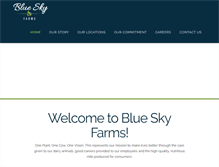 Tablet Screenshot of blueskyfarms.com